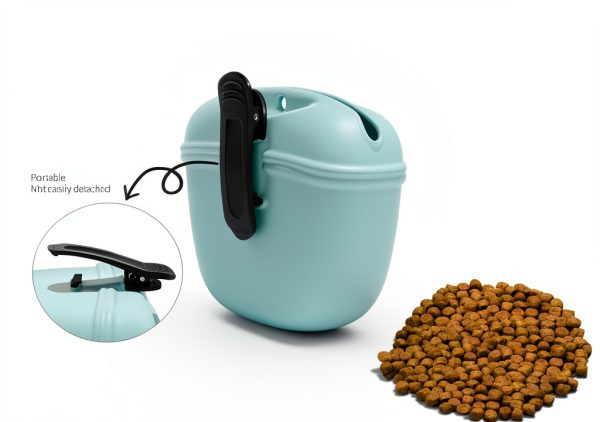 Bongpuda Silicone Dog Treat Pouch Magnetic Portable Outdoor-2