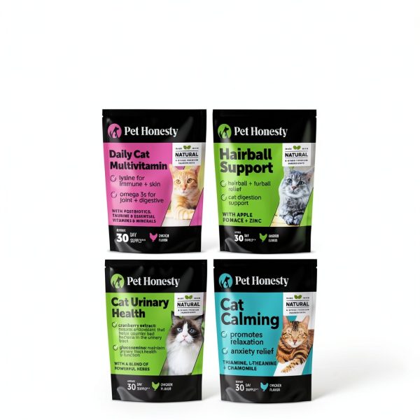 Pet Honesty Cat Hairball Treats Natural Fiber Supplement-5