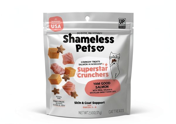 Shameless Pets Cat Treats Real Meat Skin Coat Support-1