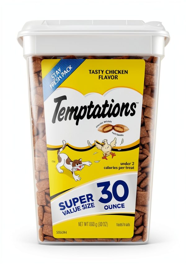 Mars Crunchy Cat Treats Chicken Flavor Low Calorie Snacks-0