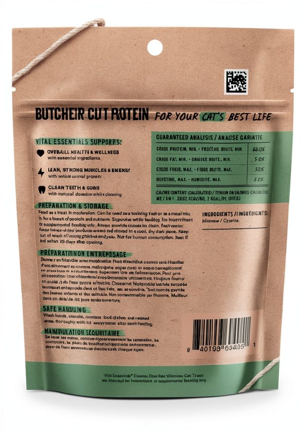Vital Essentials Freeze Dried Cat Treats Raw Protein Minnows-1