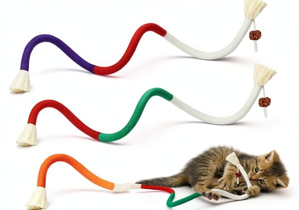 Potaroma Catnip Chew Toys Natural Rope Teething Kittens-0