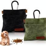 Kzanvov Dog Treat Pouch Canvas Material Carabiner Clip-0