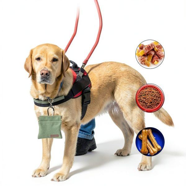 Kzanvov Dog Treat Pouch Canvas Material Carabiner Clip-4