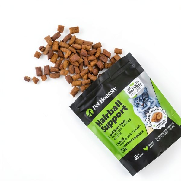 Pet Honesty Cat Hairball Treats Natural Fiber Supplement-3