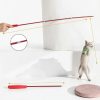MeoHui Cat Wand Toy Feather Interactive Play Telescopic-2