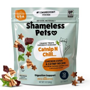 Shameless Pets Catnip Cat Treats Crunchy Digestive Health-0