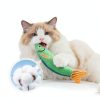 Potaroma Catnip Fish Kicker Toy Organic Catnip Filled Plush-3