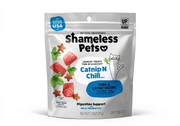 Shameless Pets Cat Treats Real Meat Skin Coat Support-1