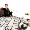 MeoHui Cat Wand Toy Feather Interactive Play Telescopic-6