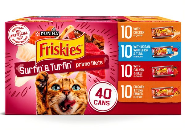 Friskies Prime Filets Wet Cat Food Real Meat Variety Pack-0