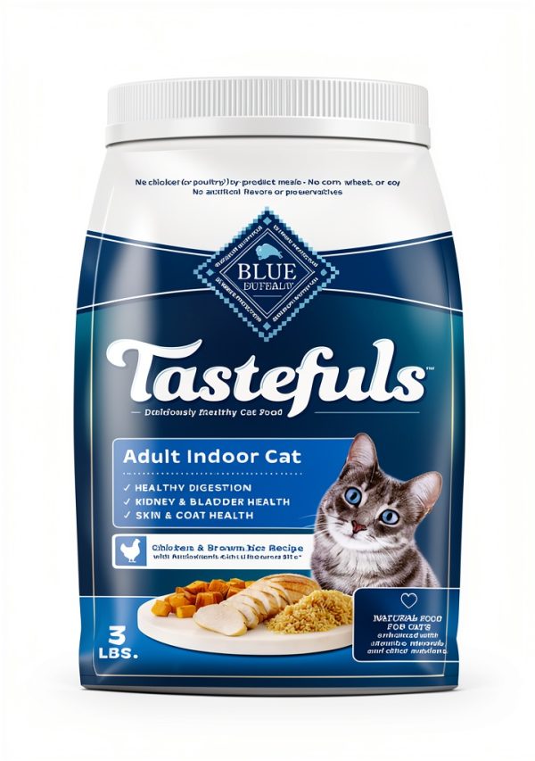 Blue Buffalo Indoor Cat Food Chicken Brown Rice Recipe-0
