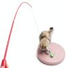 MeoHui Cat Wand Toy Feather Interactive Play Telescopic-1