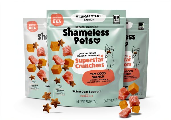 Shameless Pets Cat Treats Real Meat Skin Coat Support-0