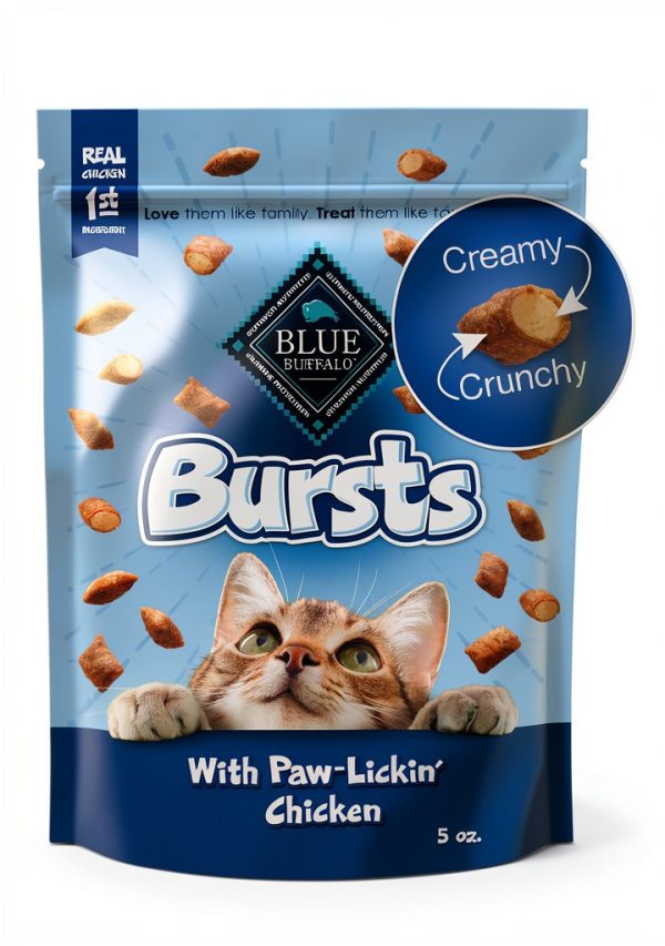 Blue Buffalo Cat Treats Real Chicken Crunchy Healthy-0