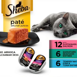 Sheba Wet Cat Food Pate Grain Free Perfect Portions-0