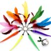 MeoHui Cat Wand Toy Feather Interactive Play Telescopic-4