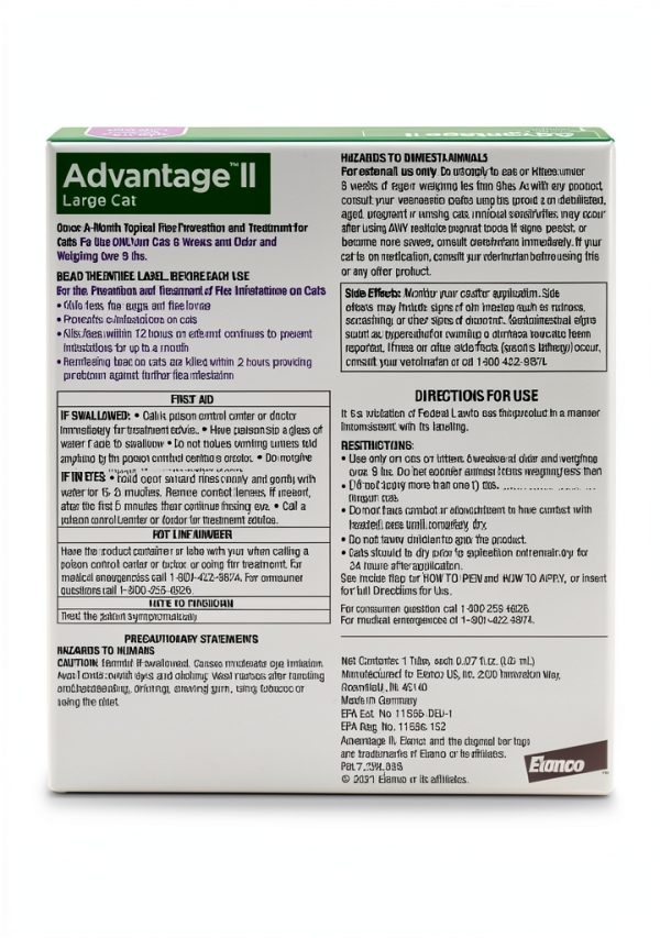 Advantage II Large Cat Flea Treatment Vet Recommended-1