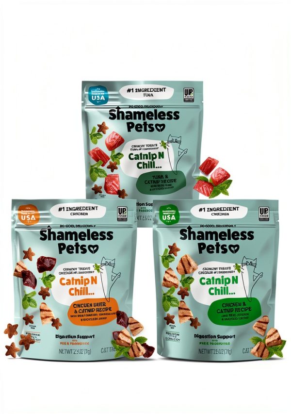 Shameless Pets Cat Treats Real Meat Digestive Support-0
