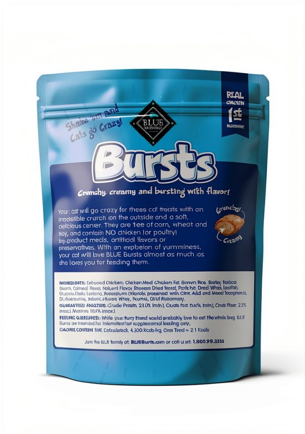 Blue Buffalo Cat Treats Real Chicken Crunchy Healthy-1