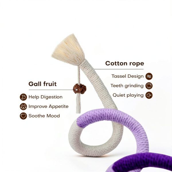 Potaroma Catnip Chew Toys Natural Rope Teething Kittens-2