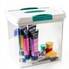 Sterilite Clear Storage Box 6 Pack Large Weathertight Plastic Latch-2