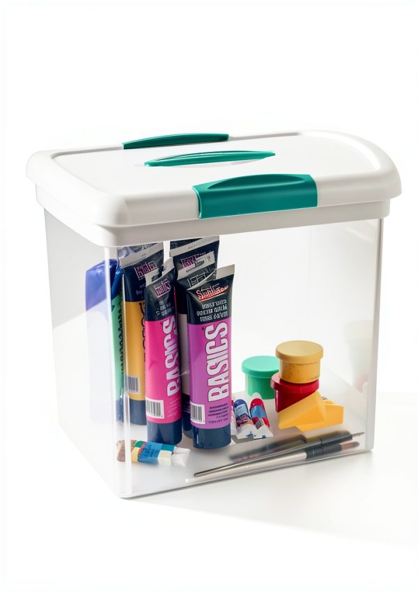 Sterilite Clear Storage Box 6 Pack Large Weathertight Plastic Latch-2