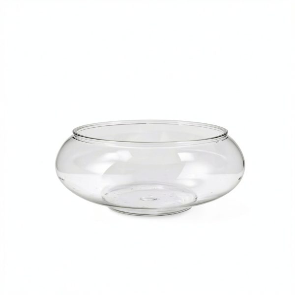 Glass Fish Bowl IbErsacs Centerpiece 9.5 Inch Clear Cube-6