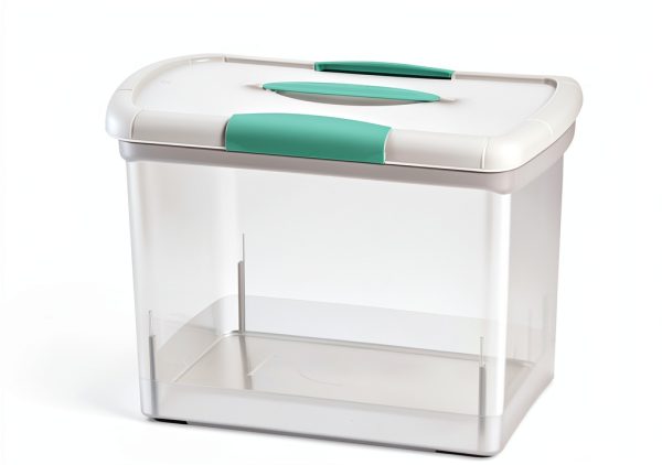 Sterilite Clear Storage Box 6 Pack Large Weathertight Plastic Latch-1