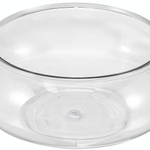 Glass Fish Bowl IbErsacs Centerpiece 9.5 Inch Clear Cube-0