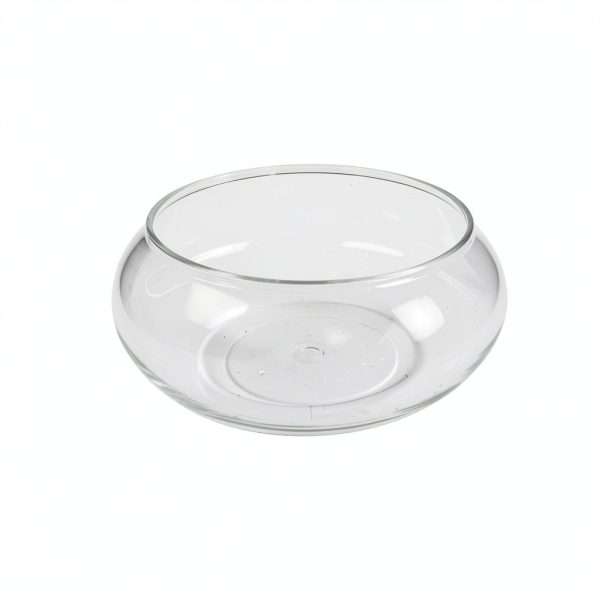 Glass Fish Bowl IbErsacs Centerpiece 9.5 Inch Clear Cube-8