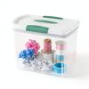 Sterilite Clear Storage Box 6 Pack Large Weathertight Plastic Latch-8