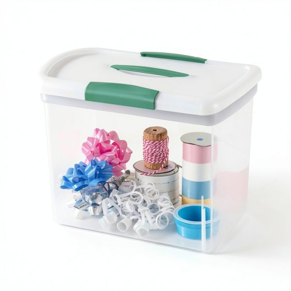 Sterilite Clear Storage Box 6 Pack Large Weathertight Plastic Latch-8