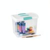 Sterilite Clear Storage Box 6 Pack Large Weathertight Plastic Latch-5