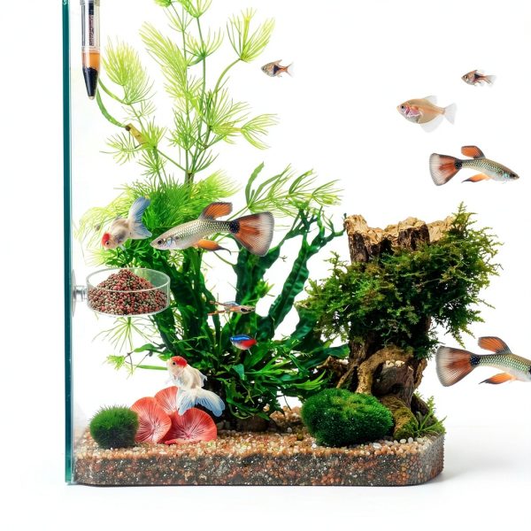 60mm Fish Tank Feeder Dish Aquarium Shrimp Feeder Dish with Suction Clear Fish Tank Feeding Bowl Round Clear Dishes Tray（2pcs）-6