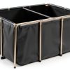 VEVOR Canvas Fish Pond 270 Gal Above Ground Koi Tank with Clear Panel-3