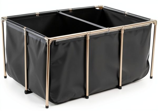 VEVOR Canvas Fish Pond 270 Gal Above Ground Koi Tank with Clear Panel-3
