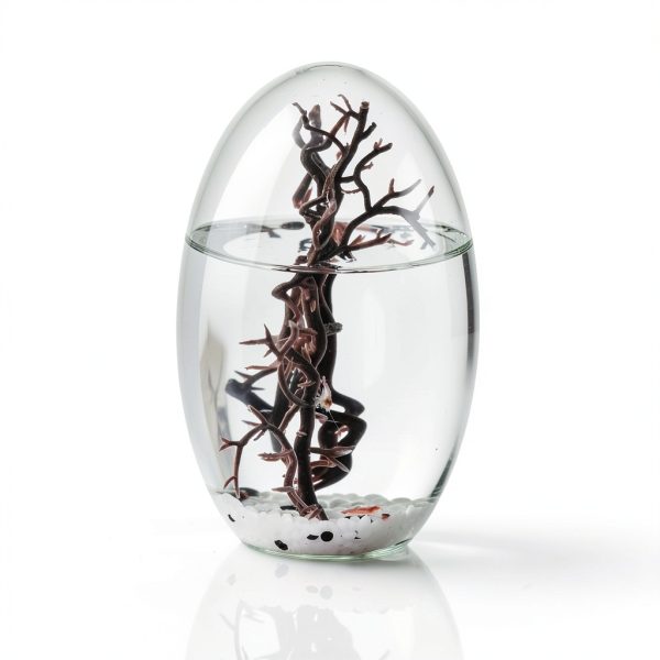 Ecosystem- Closed Ecosystem, Small Oval 5" with 2-3 Shrimp-1