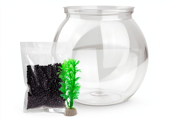 Newpol Mini Plastic Aquarium Fish Bowls (0.8Gallon / 3L)-1