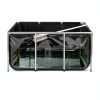 VEVOR Canvas Fish Pond 270 Gal Above Ground Koi Tank with Clear Panel-2