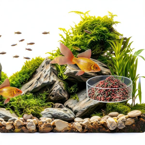 60mm Fish Tank Feeder Dish Aquarium Shrimp Feeder Dish with Suction Clear Fish Tank Feeding Bowl Round Clear Dishes Tray（2pcs）-3