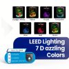 Koller Products Plastic 6-Gallon AquaView 360 Aquarium Kit for Tropical Fish, Betta Fish with LED Lighting and Power Filter Clear, 4-Piece Set-3