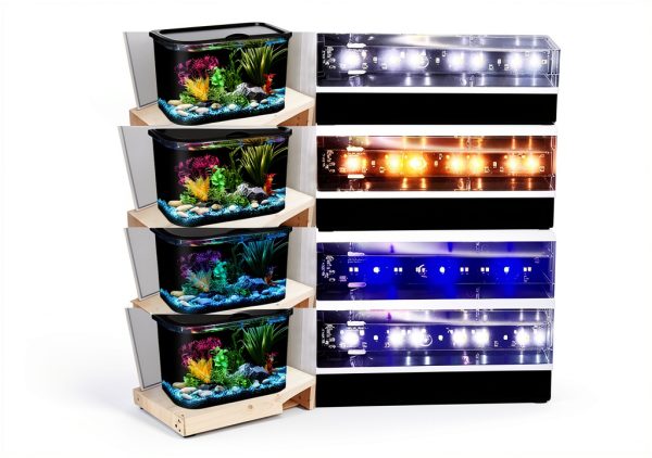 5 Gallon Aquarium Kit by Koller with LED Light & Filter Clear-2