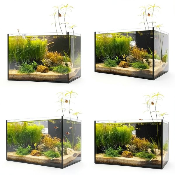 3 Gallon Glass Fish Tank Cube Wonderfactory Rimless Desktop Aquarium-1