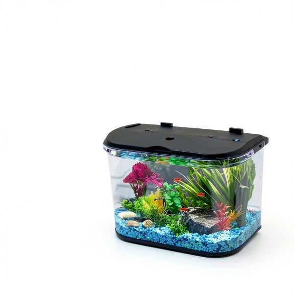 5 Gallon Aquarium Kit by Koller with LED Light & Filter Clear-1