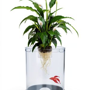 Penn-Plax Aquaponic Betta Tank with Hydroponic Planter 1.4 Gallon-0