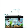 BarkBuddy Fish Tank 2.5 Gallon Aquarium Kit 3‑in‑1 Pump 7‑Color LED-1