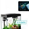BarkBuddy Fish Tank 2.5 Gallon Aquarium Kit 3‑in‑1 Pump 7‑Color LED-2