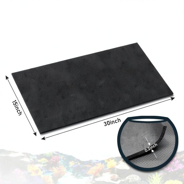 Wibeelee Aquarium Leveling Mat 15x30 Neoprene Non Slip Shockproof Pad-1