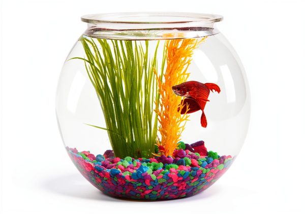 Aquatic Wonder 1 Gallon Fish Bowl Round Crystal Clear BPA Free Plastic-4